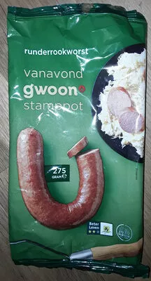 Runderrookworst g'woon 275 g, code 8710624240974