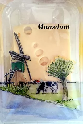 Maasdam (27% M.G) Sans marque, Vergeer Holland 200 g, code 8710866028620