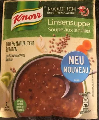 Soupe aux lentilles Knorr , code 8711200359363