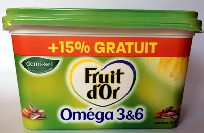 Fruit d'Or Omega 3&6 demi-sel  Fruit d'Or, Unilever 600 g, code 8711200540990