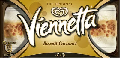 Viennetta Dessert Glacé Biscuit Caramel 7 parts Viennetta, Miko, Unilever 650 ml (350 g), code 8711200607198