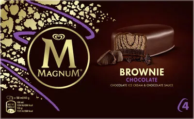 Magnum Barre Glacée Brownie Chocolat x4 Magnum 200 ml (160 g), code 8711327393615