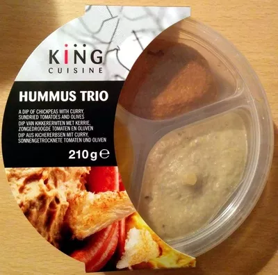 Hummus Trio (Angaben für Curry) King Cuisine 210 g, code 8711468044087