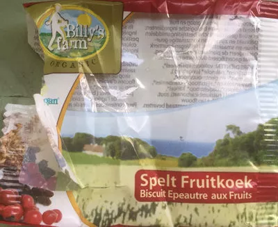 Spelt Fruitkoek Billy's farm 50 g, code 8711753003034