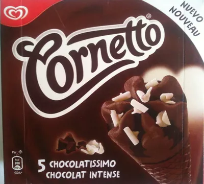 Cornetto - Chocolatissimo (Chocolat Intense) Miko 300 g (5 unités), 450 mL, code 8712100335426