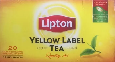 Yellow label tea Lipton, Unilever 40 g (20 sachets enveloppés), code 8712100374777