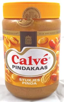 Pindakaas stukjes pinda Calvé, Unilever 650g, code 8712100516429