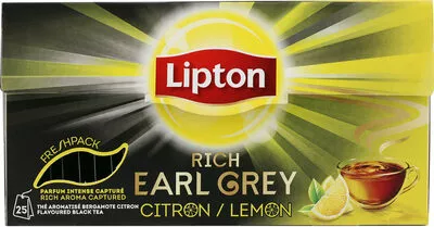 Lipton Thé Rich Earl Grey Citron 25 Sachets Lipton 37 g, code 8712100619946