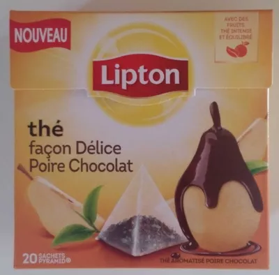 Thé façon delice poire chocolat Lipton, Unilever 32 g, code 8712100625428