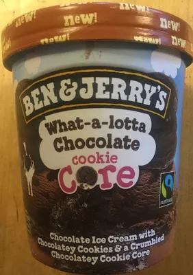 What-a-lotta chocolate cookie core Ben & Jerry's 500 ml ℮/411 g ℮, code 8712100694721