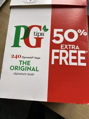 PG Tips 50% Extra 160P Pyramid Tea Bags PG 240, 696g, code 8712100712197