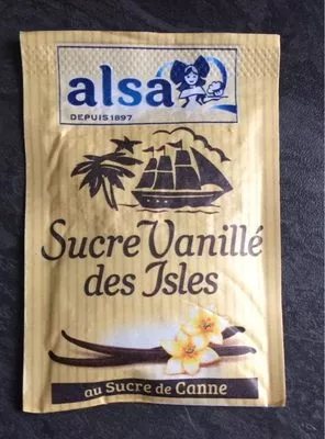 Sucre vanillé des isles Alsa Sachets Alsa, Unilever 60 g (7,5 g e * 7 + 7,5 g e), code 8712100854118