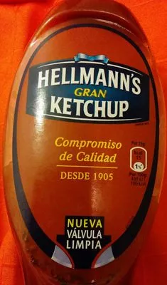 Ketchup envase 430 g Hellmann's 486 g, code 8712566166480