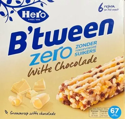 B'tween zero witte chocolade Hero 120 g, code 8713500080794