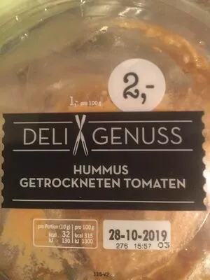 Hummus mit getrockneten Tomaten Deli Genuss 200 g, code 8713734016767