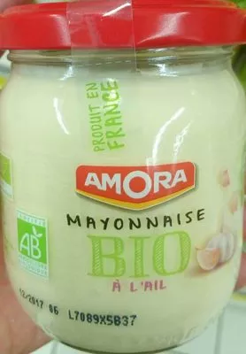 Mayonnaise bio ail Amora 180 g, code 8714100078037