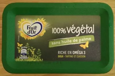 Margarine 100% Végétal doux Fruit d'Or Fruit d or, Fruit d'Or 400 g, code 8714100671894