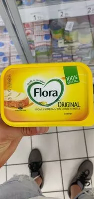 Margarina original vegetal con omega sin gluten flora 260 g, code 8714100768501