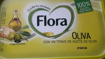 Margarina vegetal con aceite de oliva con omega Flora , code 8714100768549