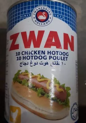 Zwan 10 chiken hot dog poulet Zwanenberg , code 8714555195983