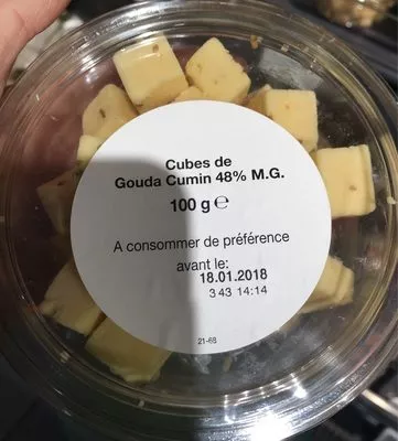 Cubes gouda cumin Grand Frais , code 8715454000408