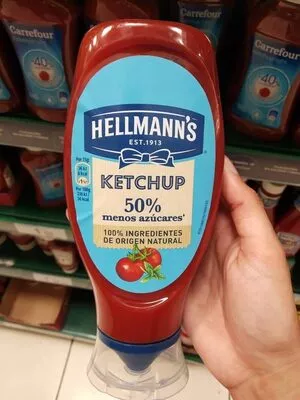 Ketchup 50% menos azúcares Hellmann's 465 g, code 8717163797754