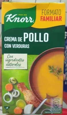 Crema de pollo con verduras Knorr , code 8717163889121