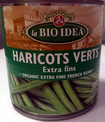 Haricots verts extra fins La Bio Idea 400g (220g pour le produit égoutté), code 8717496903921