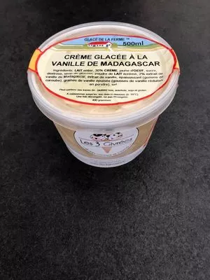 Crème glacée à la vanille de Madagascar Les 3 Givrées, Glace de la Ferme , code 8717524100421