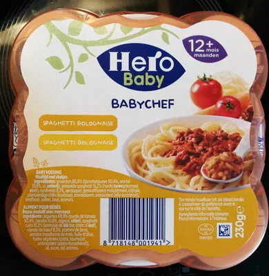 Hero Baby Babychef Spaghettini Bolognese Hero Baby 230 g, code 8718148001941