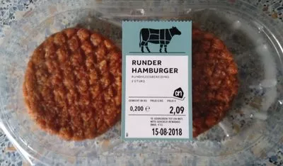 Runderhamburger Albert Heijn, AH 200 g, code 8718265047990