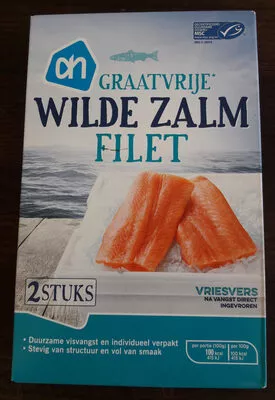 Wilde zalmfilets Albert Heijn, Delhaize 250 g, code 8718265811591