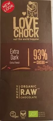 Extra foncé 93% cacao Love Chock 70 g, code 8718421156498