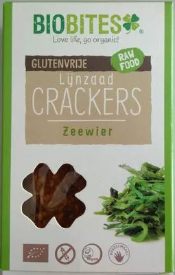 Lijnzaad Crackers Zeewier Biobites 60 g, code 8718564590043