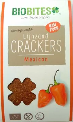 Lijnzaad Crackers Mexican Biobites 30 g, code 8718564590128