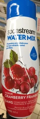 Water Mix saveur Cranberry Framboise Sodastream 440 ml, code 8718692615618