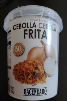 Cebolla frita Hacendado 150 g, code 8718781824402