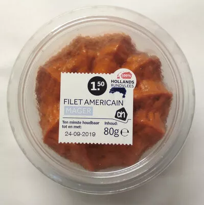 Filet Americain Mager Albert Heijn 80 g, code 8718906300026