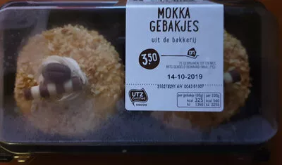 Mokkagebakjes ah, Albert Heijn 2 gebakjes, code 8718906826977