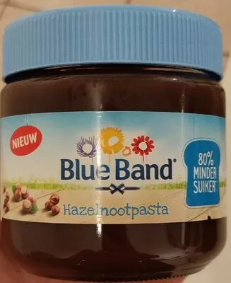 Hazelnootpasta blue band 350 g, code 8719200071452