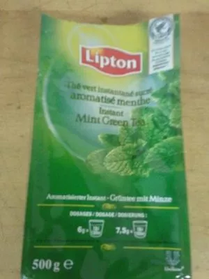 Thé Vert Instantané Sucré Menthe Lipton, Unilever 500 g e, code 8722700007012