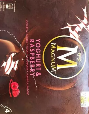 Yoghurt & Raspberry Magnum 344g (4x86g=4x110ml=440ml), code 8722700051220