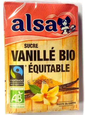 Sucre vanillé bio équitable alsa 6 * 7,5 g, code 8722700206071