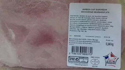 Jambon cuit supérieur decouenne  , code 8789133900372