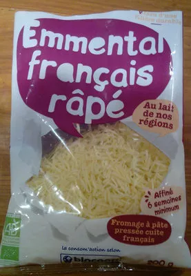 Emmental Français rapé biocoop 200g, code 8794121210296