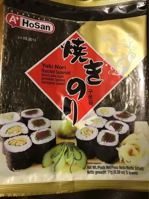 Yaki nori HoSan 11 g, 0.39 oz, 5 sheets, code 8809059294284