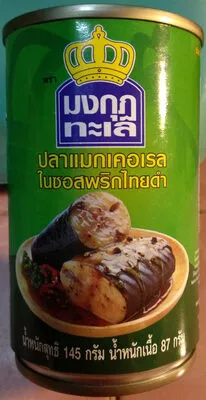 ปลาแมคเคอเรลในซอสพริกไทยดำ มงกุฎทะเล 145 g, code 8850229103127