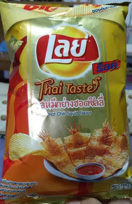 เลย์รสหมึกย่างฮอตชิลลี่ เลย์, lays, lay's 75g, code 8850718803576