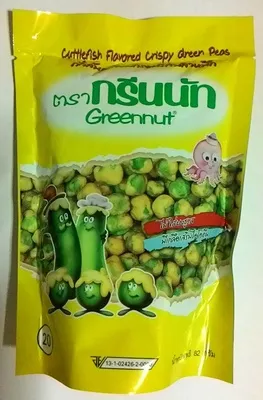 Cuttlefish Flavored Crispy Green Peas Greennut 82g, code 8851234310173