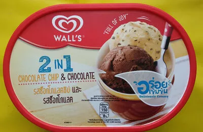 ไอศครีมรสช็อกโกแลตชิบและรสช็อกโกแลต วอลล์, wall's 400 g, code 8851932348218